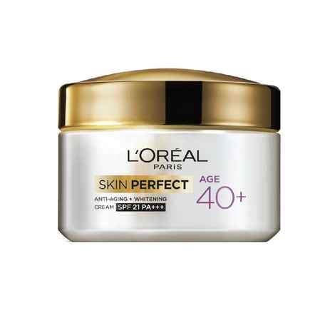 Buy L'Oreal Paris Age 40+ Skin Perfect Anti-Aging + Whitening Cream (50 g) - Purplle
