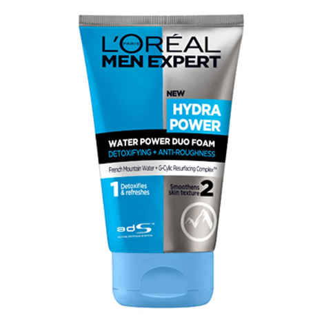 Buy L'Oreal Paris Men Expert Hydra Power Duo Foam Cleanser (100 ml) - Purplle