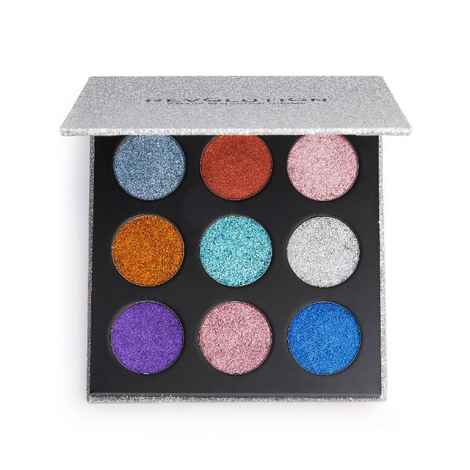 Buy Makeup Revolution Pressed Glitter Palette Illusion (13.5 g) (Multi) - Purplle
