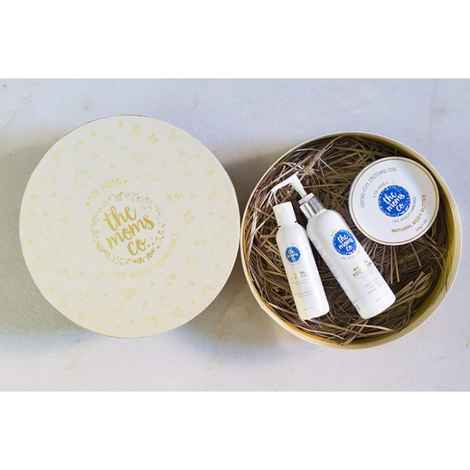 Buy The Moms Co. Mom-to-be Daily Essentials Gift Box with Body wash (200 ml), Body butter (200 g) and Strech oil (100 ml) - Purplle