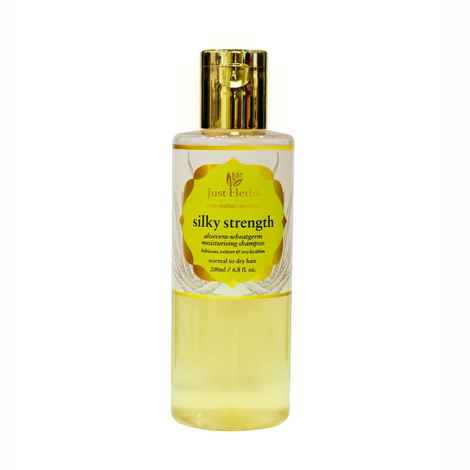 Buy Just Herbs Silky Strength Aloevera-Wheatgerm Moisturising Shampoo (200 ml) - Purplle