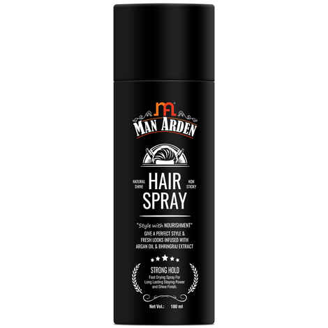 Buy Man Arden Hair Spray - Strong Hold, Styling with Nourishment - Argan Oil and Bhringraj, 180 ml (MNARDN302) - Purplle