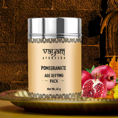 Buy Vayam Ayurveda Age Defying Face Pack - Pomegranate (40 g) | Ayurvedic | Natural | Herbal | Pure | Sulphate free | Paraben Free - Purplle