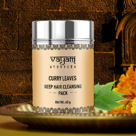Buy Vayam Ayurveda Deep Hair Cleansing Pack - Curry Leaves (40 g) | Ayurvedic | Natural | Herbal | Pure | Sulphate free | Paraben Free - Purplle