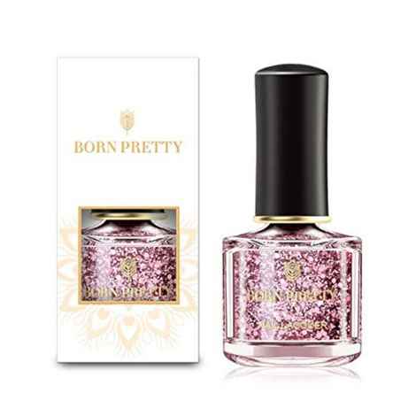 Buy BORN PRETTY Rose Gold Series Nail Polish Pink Glitter Sequins Nail Polish Shinny Nail Art Lacquer Varnish (Another Day) (BP-EL10) (6 ml) - Purplle