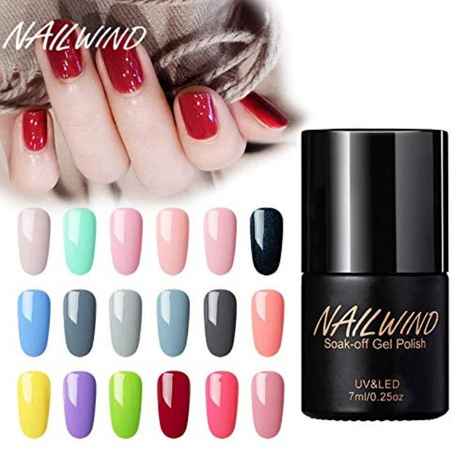 NAILWIND Gel Varnishes hybrid Pure Color Gel Nail Polish Needed UV LED Soak-off Gel Nail Varnishes Long-lasting Gel Manicure Nail Lacquer Semi Permanent Gel Varnish (NW-1464) (7 ml)