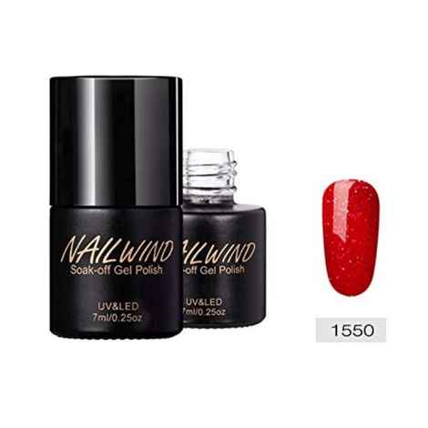 NAILWIND Gel Varnishes hybrid Pure Color Gel Nail Polish Needed UV LED Soak-off Gel Nail Varnishes Long-lasting Gel Manicure Nail Lacquer Semi Permanent Gel Varnish (NW-1550) (7 ml)