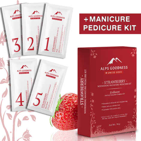Buy Alps Goodness Strawberry Nourishing Manicure Pedicure Kit (34 g) - Purplle