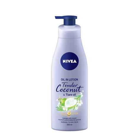 Buy Nivea Oil In Lotion Tender Coconut & Tiare Oil Body Lotion (200 ml) - Purplle