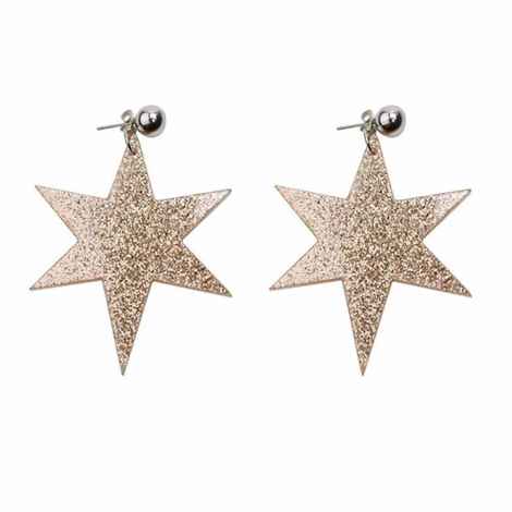 Buy Ferosh Mailie Dazzling Star Drop Earrings - Purplle