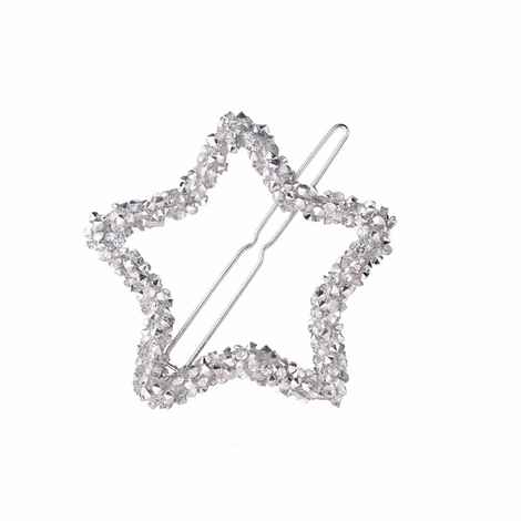 Buy Ferosh Clora Silver Shining Star Hair Pin - Purplle