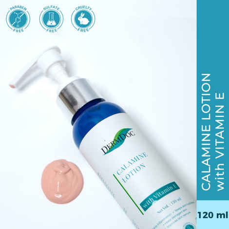 Buy DermDoc Calamine Lotion with Vitamin E (120 ml) - Purplle