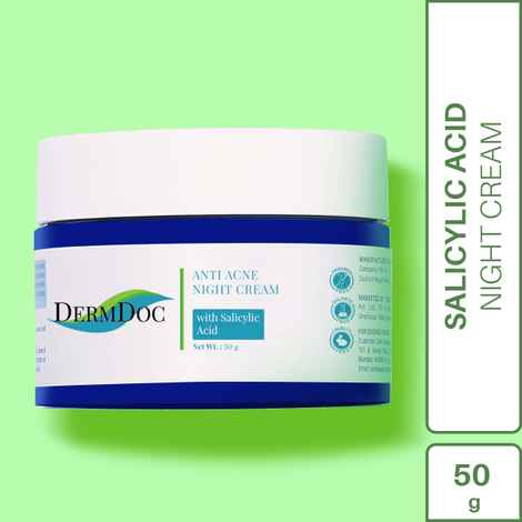 Buy DermDoc Salicylic Acid Anti Acne Night Cream (50 g) - Purplle