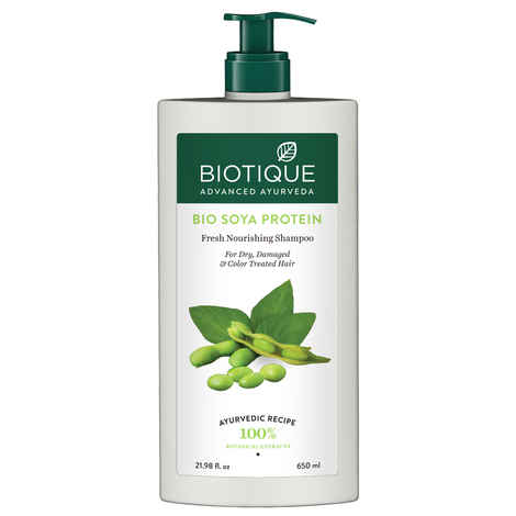 Buy Biotique Bio Soya Protein Fresh Nourishing Shampoo (650 ml) - Purplle