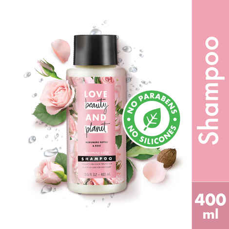 Buy Love Beauty & Planet Natural Murumuru Butter & Rose Shine Shampoo (400 ml) - Purplle