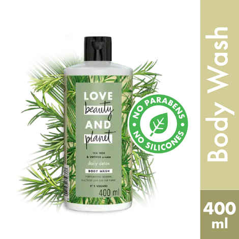 Love Beauty & Planet Natural Tea Tree Oil & Vetiver Purify Body Wash (400 ml)