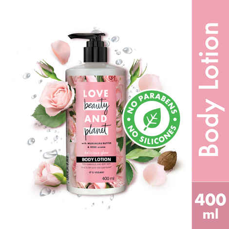 Buy Love Beauty & Planet Murumuru Butter & Rose Aroma Body Lotion (400 ml) - Purplle