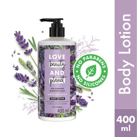 Love Beauty & Planet Natural Argan Oil & Lavender Soothe Body Lotion (400 ml)