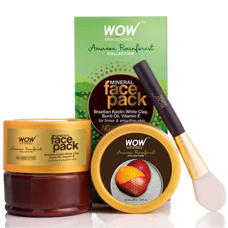 Buy WOW Skin Science Amazon Rainforest Collection Mineral Face Pack With Brazilian Kaolin White Clay & Buriti Oil (200 ml) - Purplle