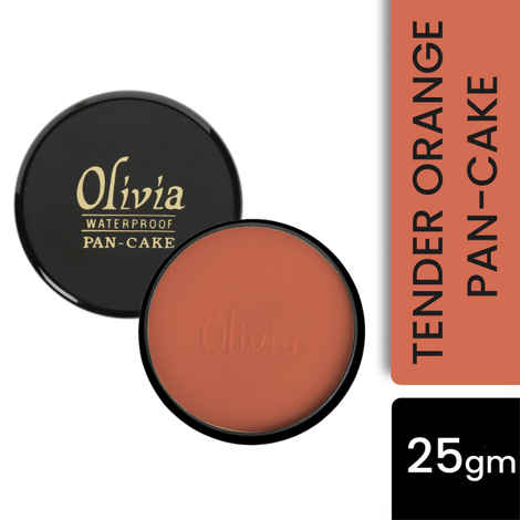 Buy Olivia Waterproof Pan-Cake Tender Orange (25 gm) - Purplle