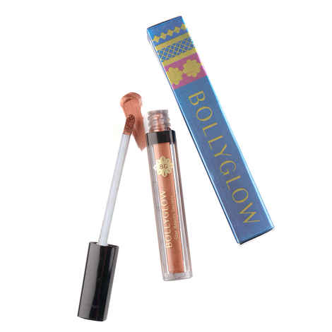 Buy Bollyglow Bronze Me Up Metallic Waterproof Liquid Lipstick - Purplle