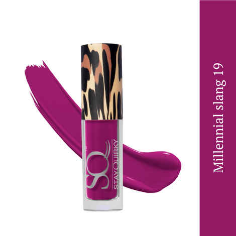 Buy Stay Quirky Mini Liquid Lipstick Purple - Millennial Slang 19 | Highly Pigmented | Non-drying | Long Lasting | Easy Application | Water Resistant | Transferproof | Smudgeproof (1.6 ml) - Purplle