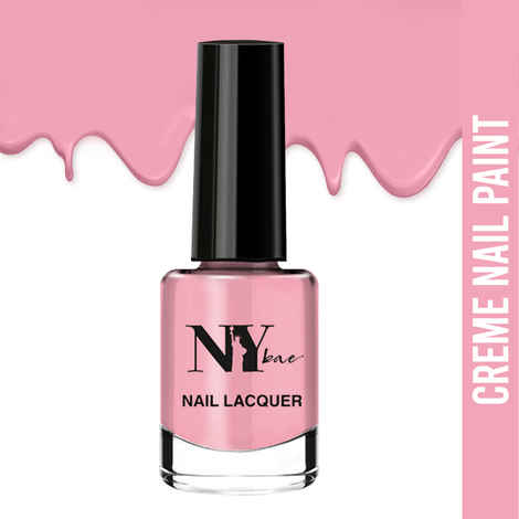 Buy NY Bae Creme Nail Enamel - Waffle 12 (6 ml) | Pink | Rich Pigment | Chip-proof | Long lasting | Quick Drying | Cruelty Free - Purplle