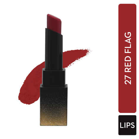 Buy SUGAR Cosmetics Nothing Else Matter Longwear Lipstick for Women | Lasts Up To 8+ Hours| Enriched with Vitamin E | 100% Vegan | 3.2gm - 27 Red Flag - Purplle