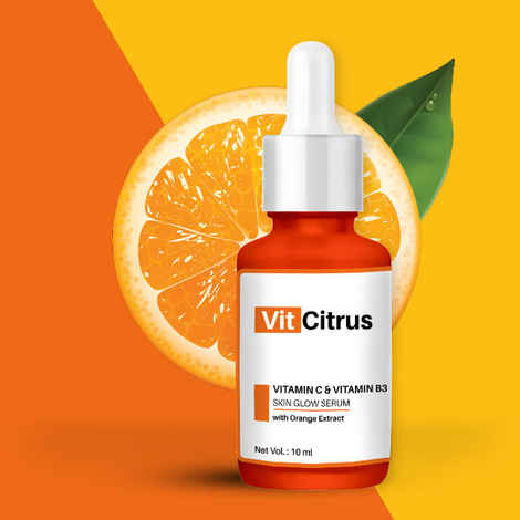 Buy Vit Citrus Vitamin C & Vitamin B3 Skin Glow Serum with Orange Extract (10 ml) - Purplle