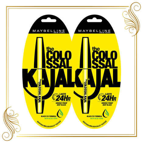 Buy Maybelline New York Colossal Kajal Promo (Pack of Two at 30% Off) - Purplle