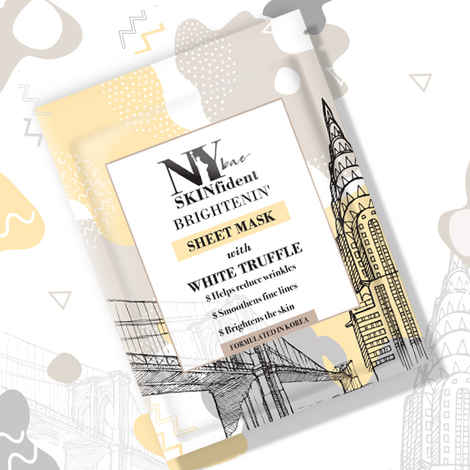 Buy NY Bae SKINfident Brightenin' Sheet Mask with White Truffle (20 ml) - Purplle