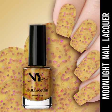 Buy NY Bae Nail Lacquer, Glitter | Shimmer Paint | Chip Resistant Polish | Highly Pigmented - Seagram Moonlight 22 (6 ml) - Purplle