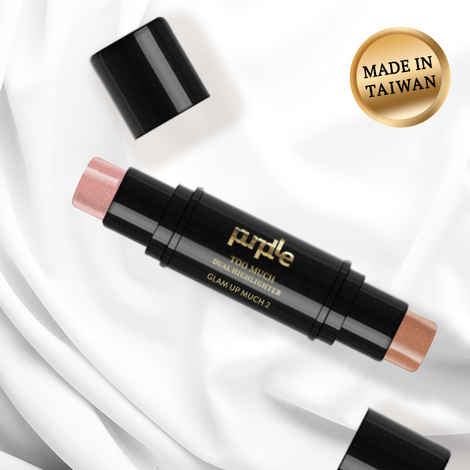 Buy Purplle Dual Highlighter, Too Much - Glam Up Much 2 | Ultra Shimmery | High Pigmentation | Lifts Face | Blendable | Long Lasting | Multi-use (8 g) - Purplle