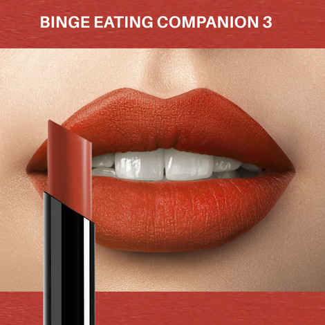 Buy Purplle Ultra HD Velvet Matte Lipstick, Brown - Binge Eating Companion 3 | Highly Pigmented | Long Lasting | Easy Application | Water Resistant | Transferproof | Smudgeproof (2.5 g) - Purplle