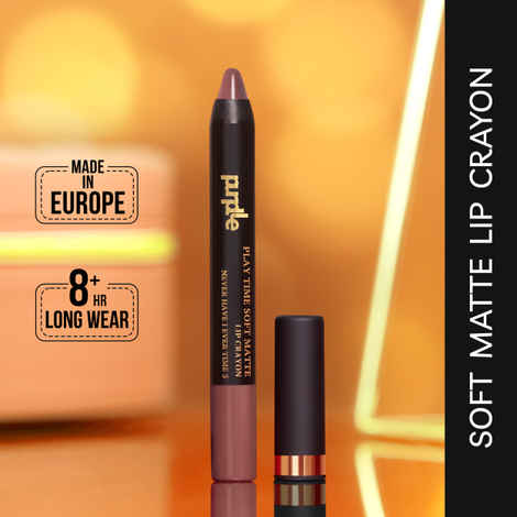 Buy Purplle Lip Crayon, Soft Matte with Jojoba Oil, Brown - Never Have I Ever Time 3 (3 g) - Purplle