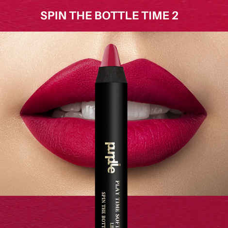 Buy Purplle Lip Crayon, Soft Matte with Jojoba Oil, Red - 20 Questions Time 4 (3 g) - Purplle