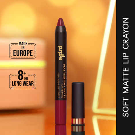 Buy Purplle Lip Crayon, Soft Matte with Jojoba Oil, Red - Hide & Seek Time 9 (3 g) - Purplle