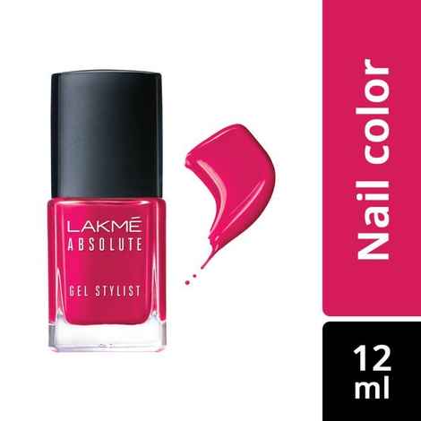 Buy Lakme Absolute Gel Stylist Nail Color - Coral Rush (12 ml) - Purplle