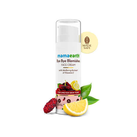 Buy Mamaearth Bye Bye Blemishes Face Cream with Mulberry Extract and Vitamin C For Uneven Skin Tone-30 ml - Purplle