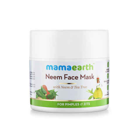 Buy Mamaearth Neem Face Mask, With Neem & Tea Tree For Pimples & Zits (100 ml) - Purplle