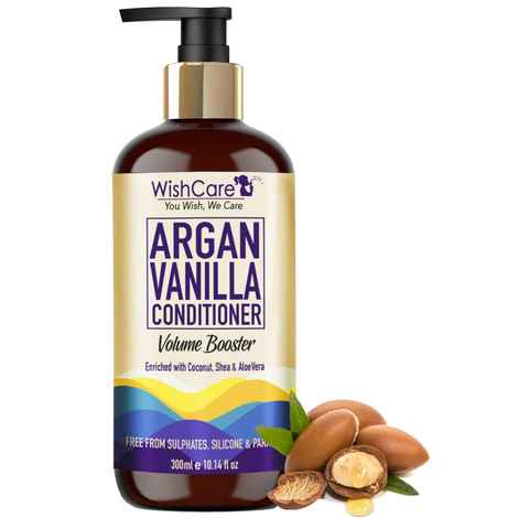 WishCare Argan Vanilla Conditioner - Volume Booster - No Parabens, Sulphates & Silicones (300 ml)