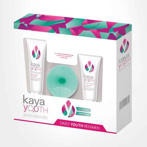 Buy Kaya Youth Oxy- Infusion Daily Youth Regimen Pack Face Cream ( 50 G), Face Wash ( 50 G) & Free Microcirculation Scrub) - Purplle