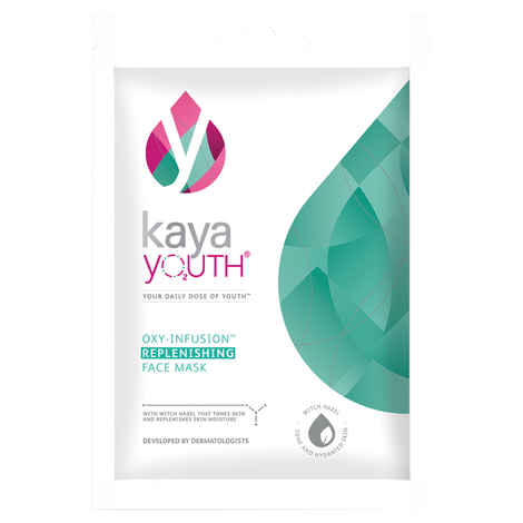Kaya Youth Oxygen Boost Replenishing Face Mask,15 min Instant Home Facial Mask,Skin Repair & Moisturization,Healthy,Radiant Skin,Developed by Dermatologists, 1 pc