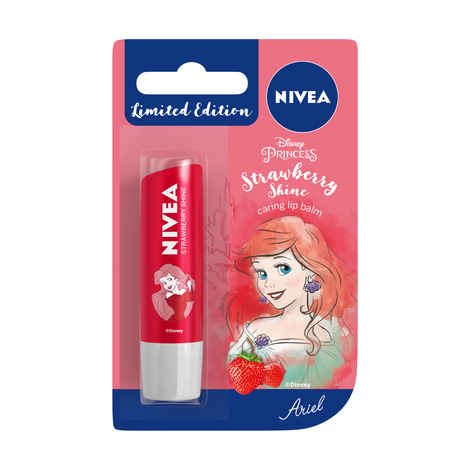 Buy Nivea Disney Princess Limited Edition Lip Balm - Strawberry Shine (4.8 g) - Purplle