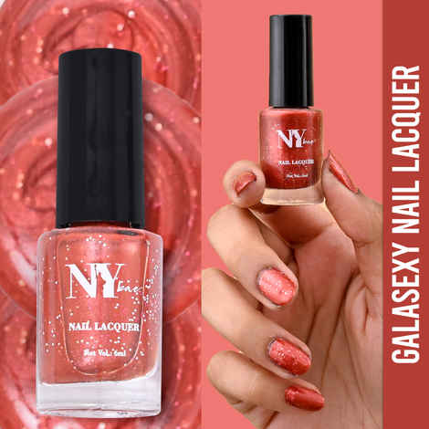 Buy NY Bae Galasexy Nail Lacquer - Sizzling Redshift 10 (6 ml) | Red | Shimmer Finish | High Colour Payoff | Chip Free | Long lasting | Cruelty Free - Purplle