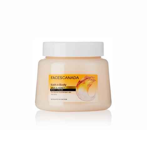 Buy Faces Canada Bath N Body Milk & Honey Body Cream (200 g) - Purplle