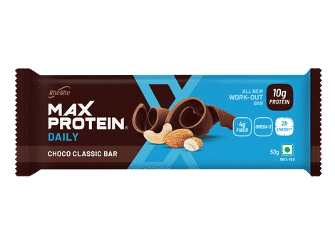 Buy Rite Bite Max Protein Daily Choco Classic Bars - Pack of 12 (50g x 12) ( 600 g) - Purplle