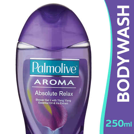 Palmolive Body Wash Aroma Absolute Relax Shower Gel with 100% Natural Ylang Ylang Essential Oil & Iris Extracts (250 ml)