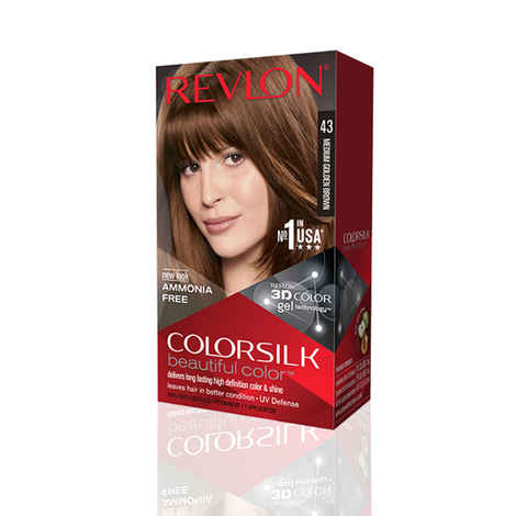 Buy Revlon Colorsilk Hair Color Medium Golden Brown 4G (40 g + 40 g + 11.8 g) - Purplle