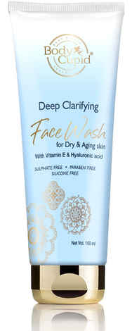 Body Cupid Deep Clarifying Face Wash with Hyaluronic Acid & Vitamin E (100 ml)